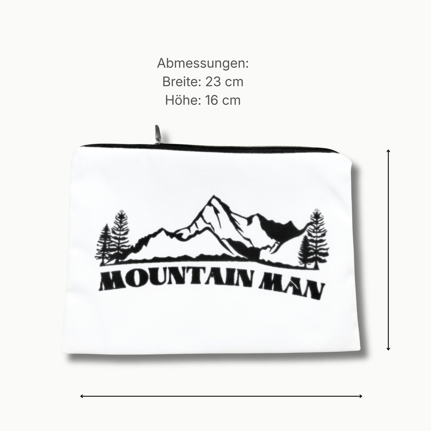 Allzweck Reißverschluss-Tasche „Mountain Man“