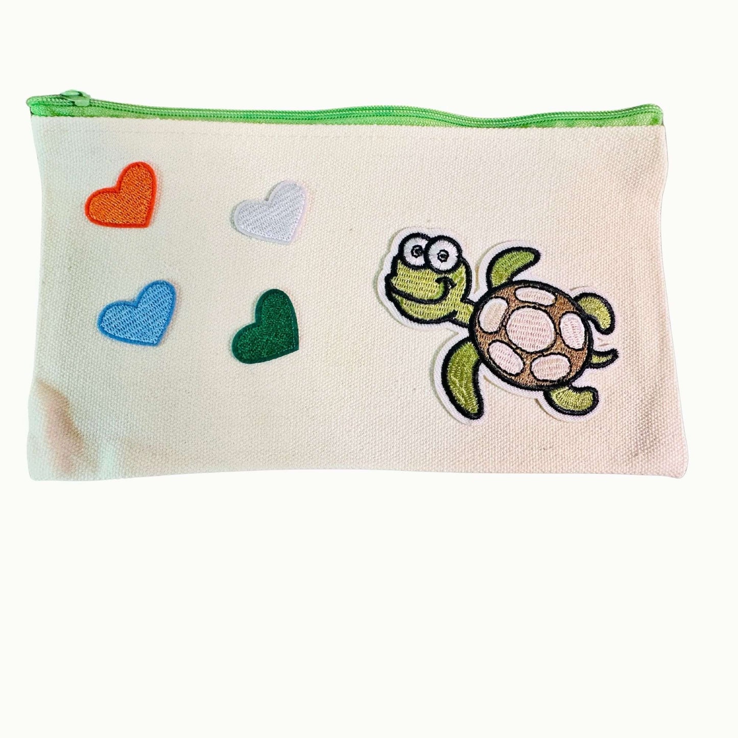 Stoffbeutel mit besticktem Schildkröten-Patch