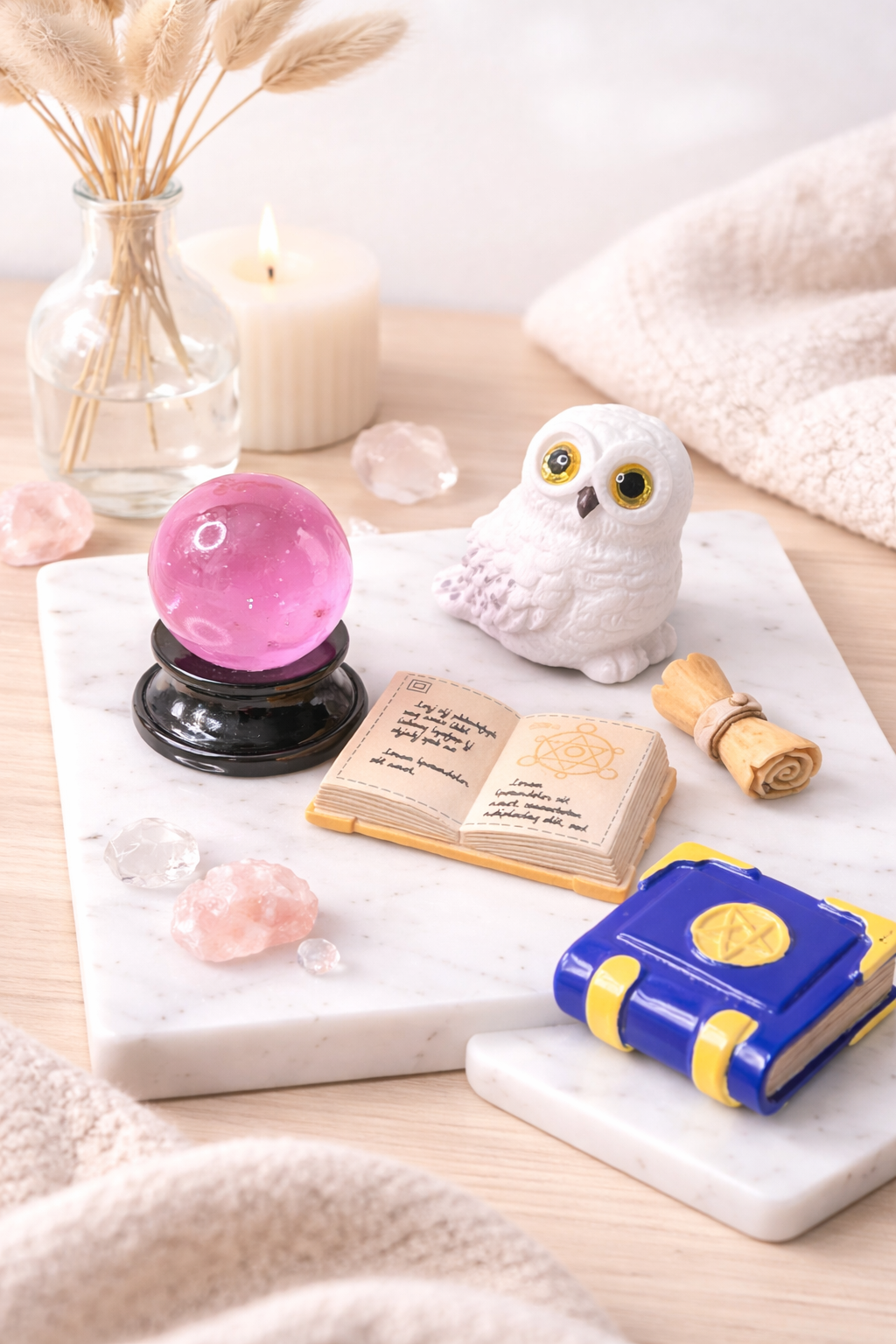 Zauber Deko Set Miniaturen – Mystisches Magie Zubehör 5-teilig