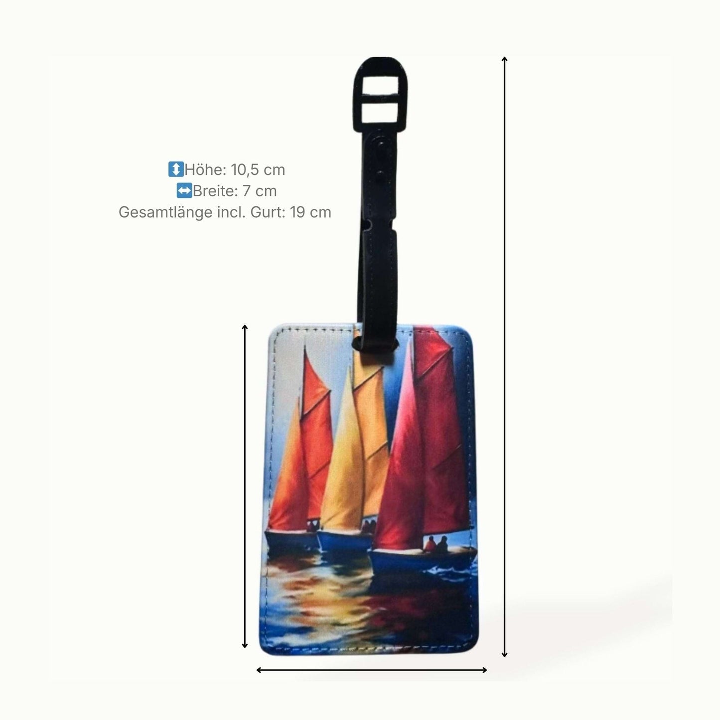 Design Kofferanhänger „Segelboote“