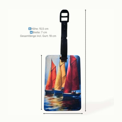 Design Kofferanhänger „Segelboote“