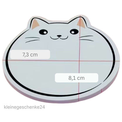 Katzen-Post-its 5er-Set – 150 Blatt inkl. GRATIS Katzen-Anhänger