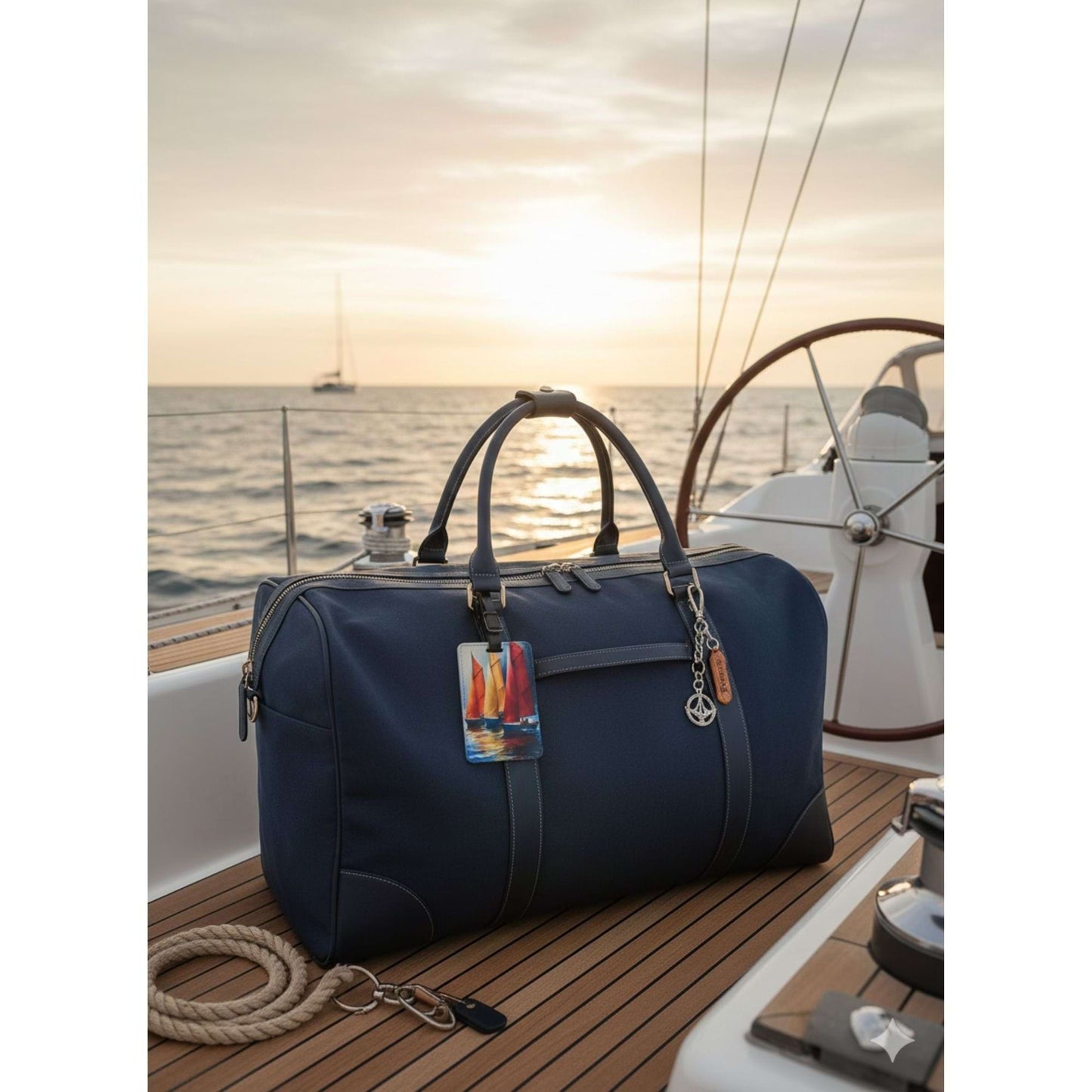 Design Kofferanhänger „Segelboote“
