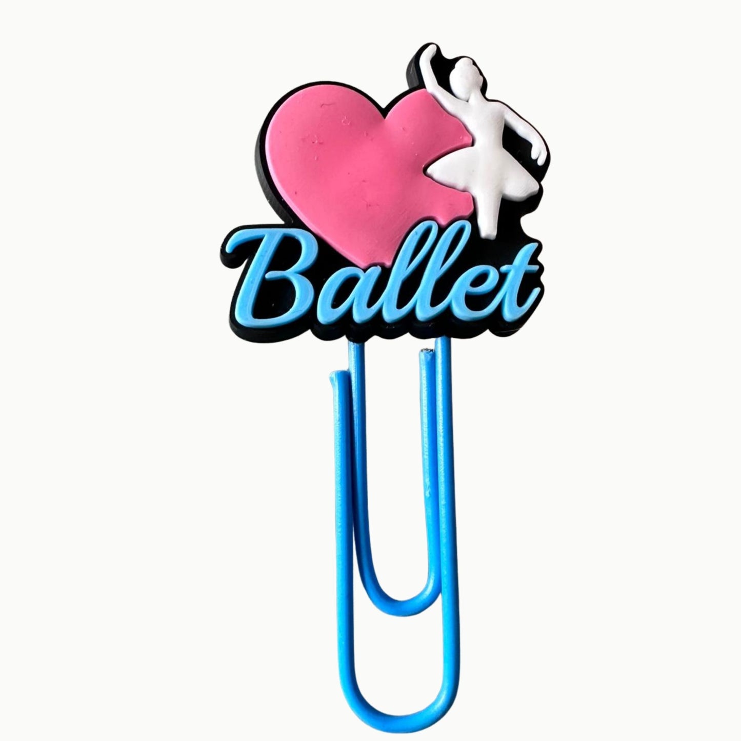 🩰 Ballett Büroklammern Set – 12 süße Tanz Designs im Organzasäckchen
