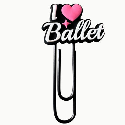 🩰 Ballett Büroklammern Set – 12 süße Tanz Designs im Organzasäckchen