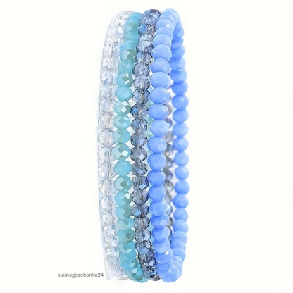 Glitzer-Kristallarmband – elastisch & mehrlagig ✨