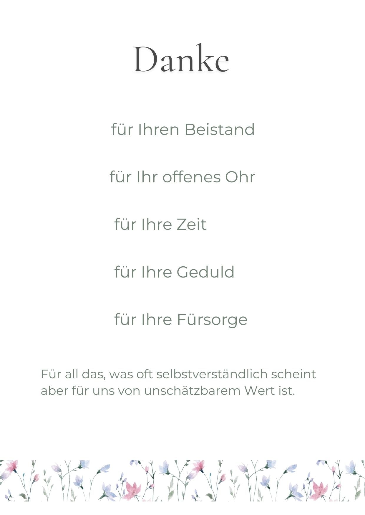 Dankeskarte für Pflege & Ärzte