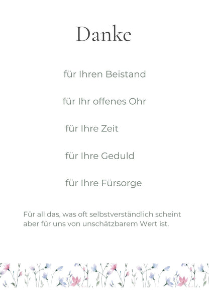 Dankeskarte für Pflege & Ärzte