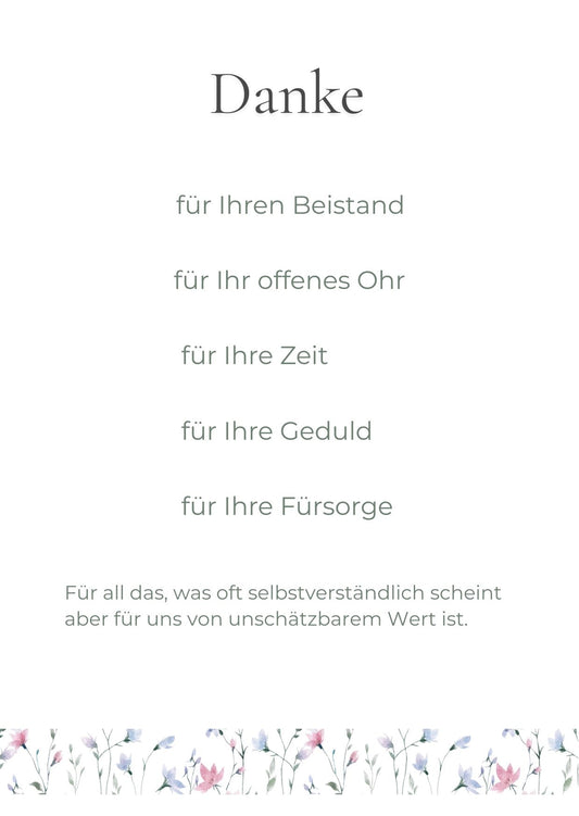 Dankeskarte für Pflege & Ärzte