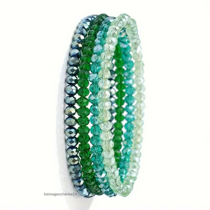 Glitzer-Kristallarmband – elastisch & mehrlagig ✨