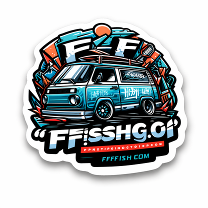 Fishing Sticker Mystery Set – 10 hochwertige Angel-Sticker (glänzend, ca. 4–5 cm)