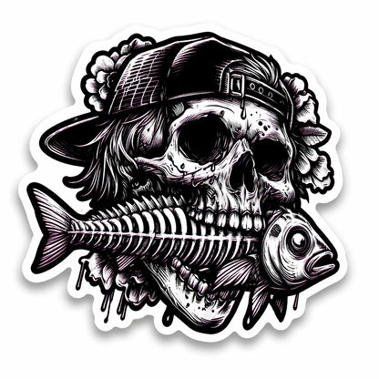 Fishing Sticker Mystery Set – 10 hochwertige Angel-Sticker (glänzend, ca. 4–5 cm)
