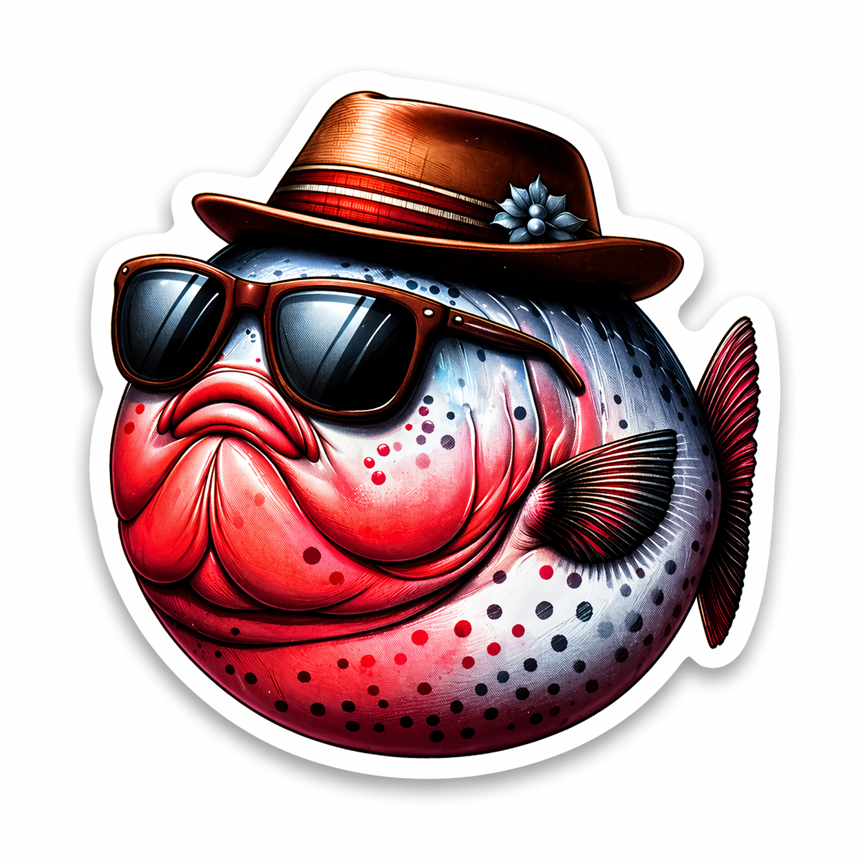 Fishing Sticker Mystery Set – 10 hochwertige Angel-Sticker (glänzend, ca. 4–5 cm)