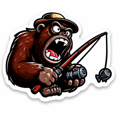 Fishing Sticker Mystery Set – 10 hochwertige Angel-Sticker (glänzend, ca. 4–5 cm)