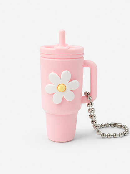 Mini Becher Anhänger „Daisy Cup“ – süßer Keychain 5cm