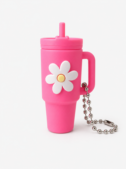 Mini Becher Anhänger „Daisy Cup“ – süßer Keychain 5cm