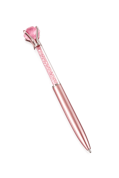 Diamant Dreh-Kugelschreiber Glitzer Metallic