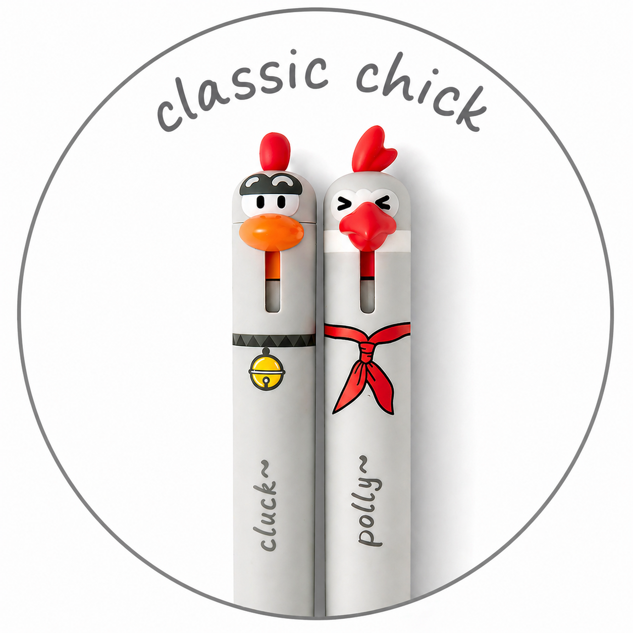 Hühner Gelstifte 2er Set – Polly & Cluck Fineliner