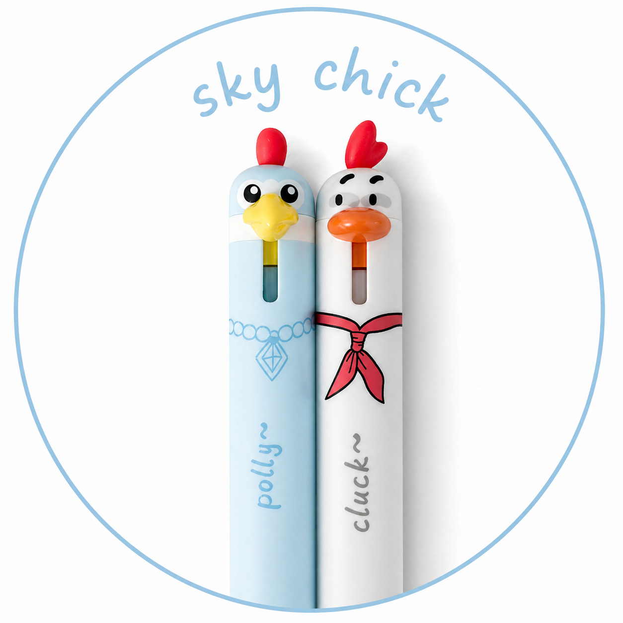 Hühner Gelstifte 2er Set – Polly & Cluck Fineliner