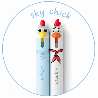 Hühner Gelstifte 2er Set – Polly & Cluck Fineliner