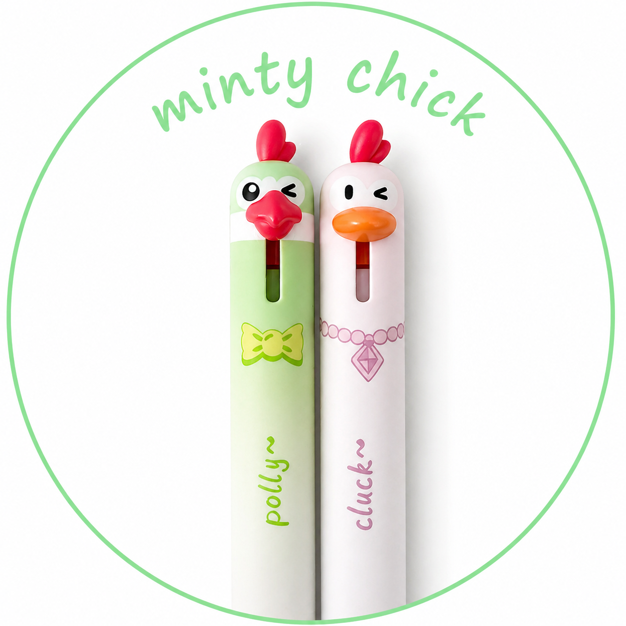 Hühner Gelstifte 2er Set – Polly & Cluck Fineliner