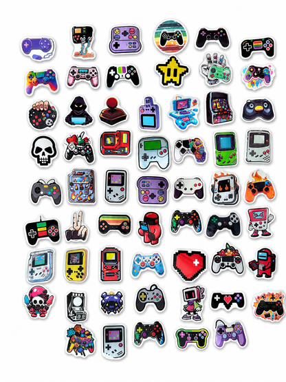Gaming Sticker Mystery Pack – 10er Set | Retro & Kawaii Controller Aufkleber