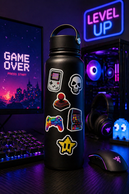 Gaming Sticker Mystery Pack – 10er Set | Retro & Kawaii Controller Aufkleber