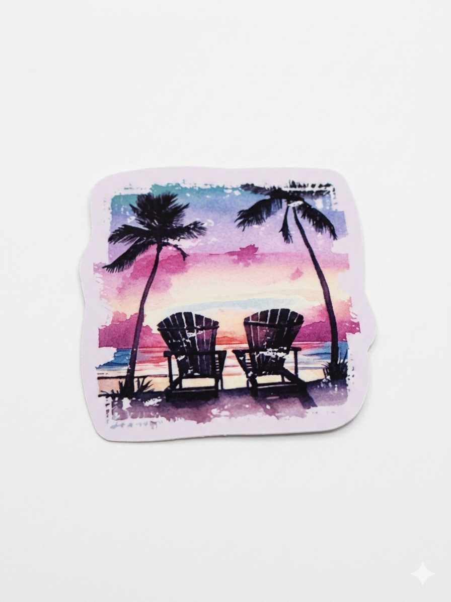 Sunset Sticker Set – 8 Stück traumhafte Sunset-Motive