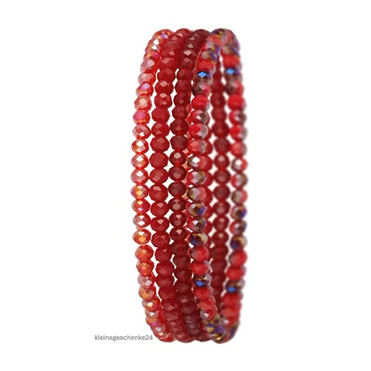 Glitzer-Kristallarmband – elastisch & mehrlagig ✨