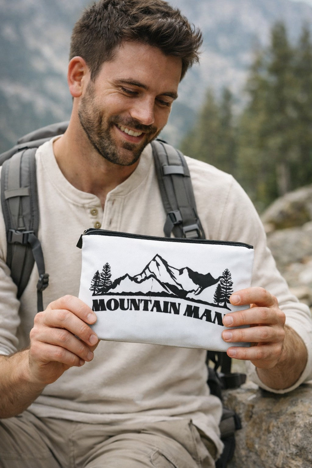 Allzweck Reißverschluss-Tasche „Mountain Man“