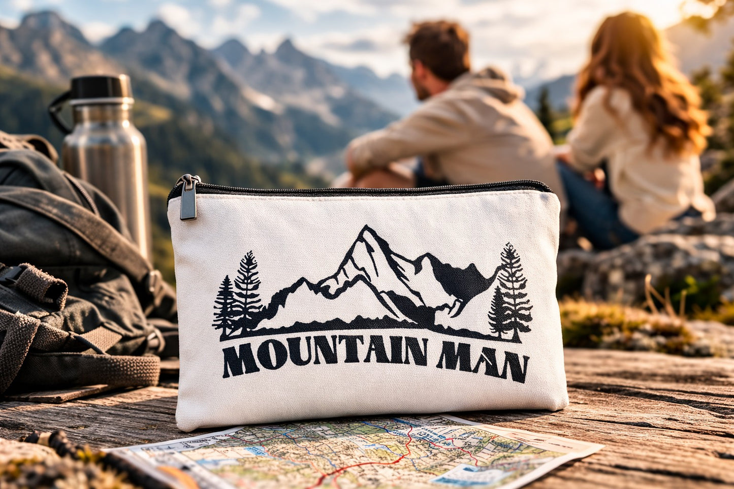 Allzweck Reißverschluss-Tasche „Mountain Man“