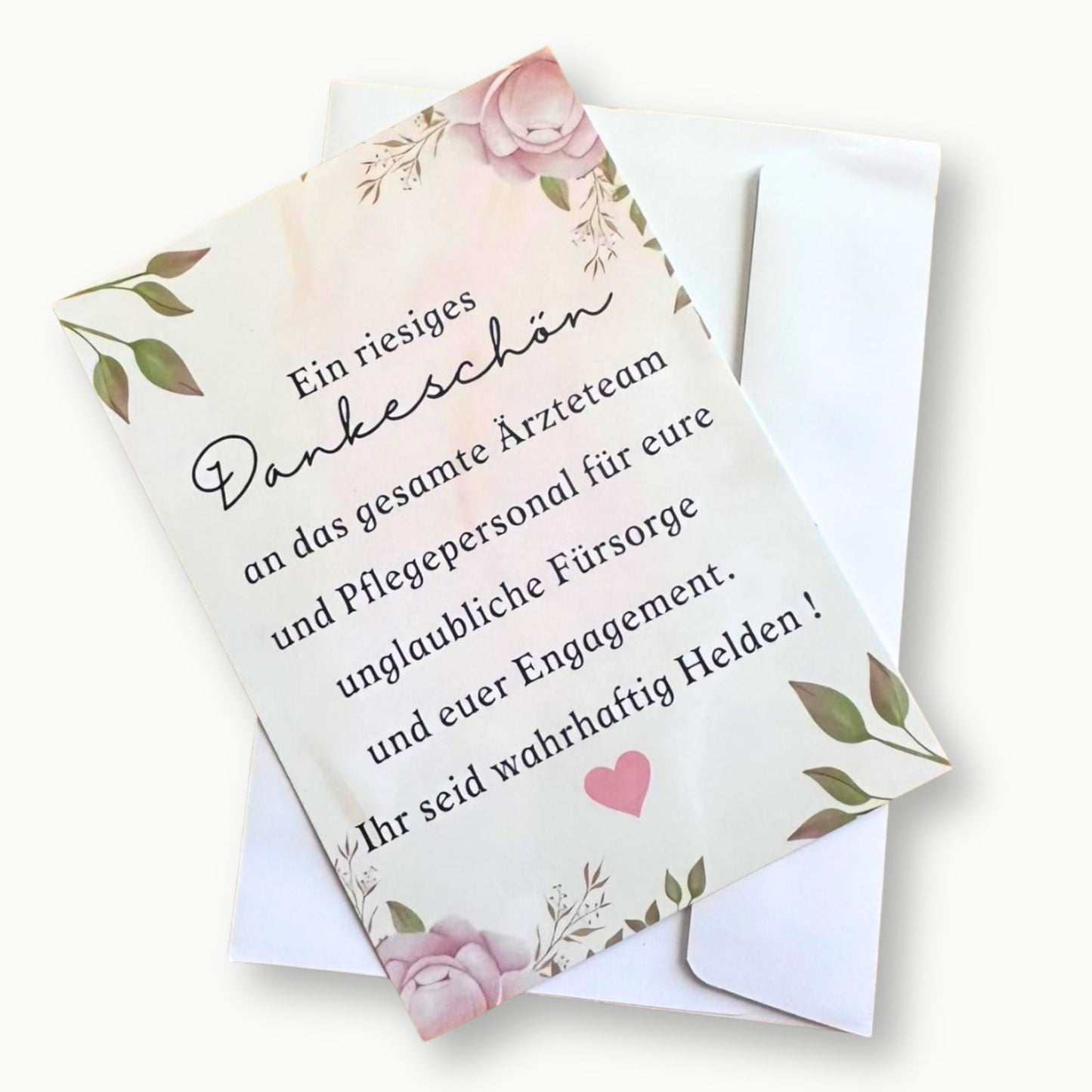 Dankeskarte für Ärzte & Pflegepersonal – Ein riesiges Dankeschön