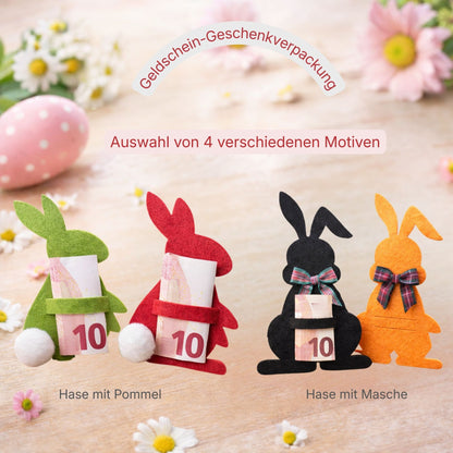Oster Geldschein Verpackung Hase – Filz