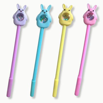 Hasen Stift mit Schüttelfigur – Bunny Gelstift