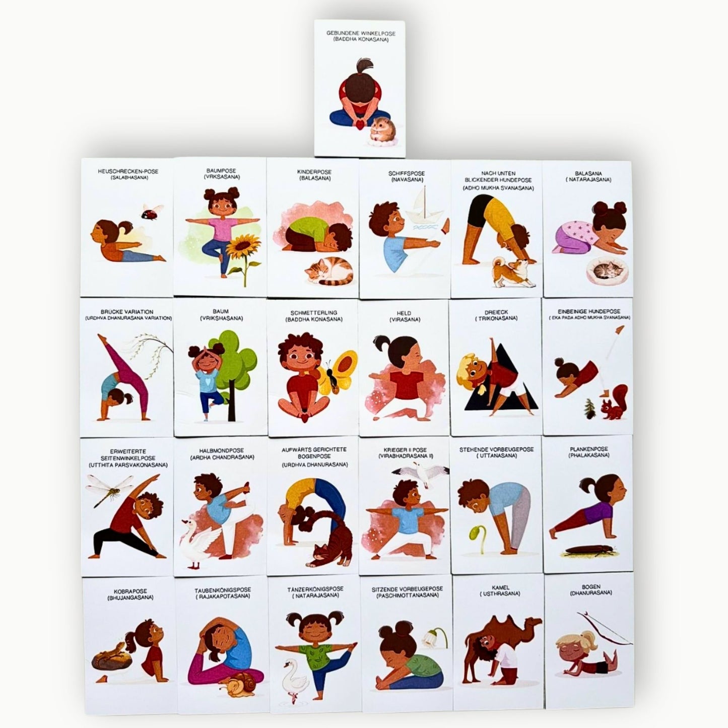 Kinder Yoga Karten Set (25 Stück)