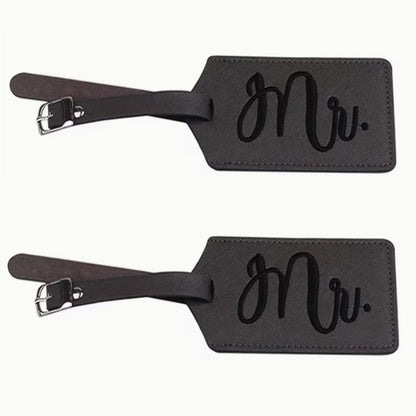 Mr. & Mrs. Kofferanhänger – Set für Paare