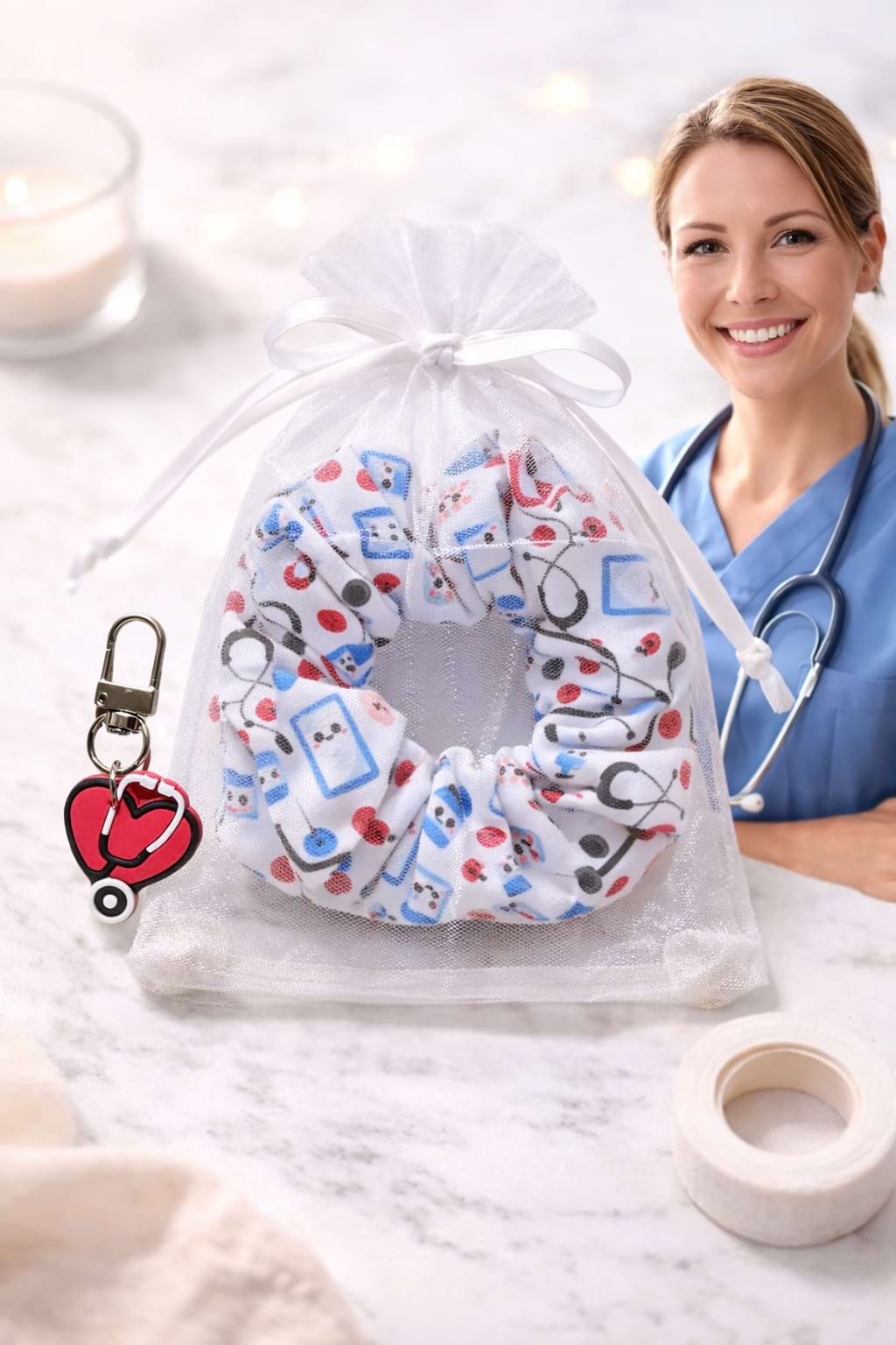Medizin Scrunchie Set – Geschenk für Ärzte & Pflege
