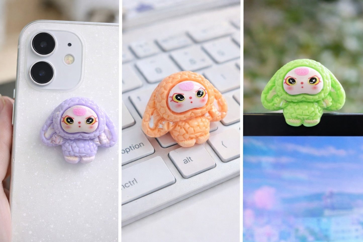 Kawaii Monsterfigur Sammelset im Display