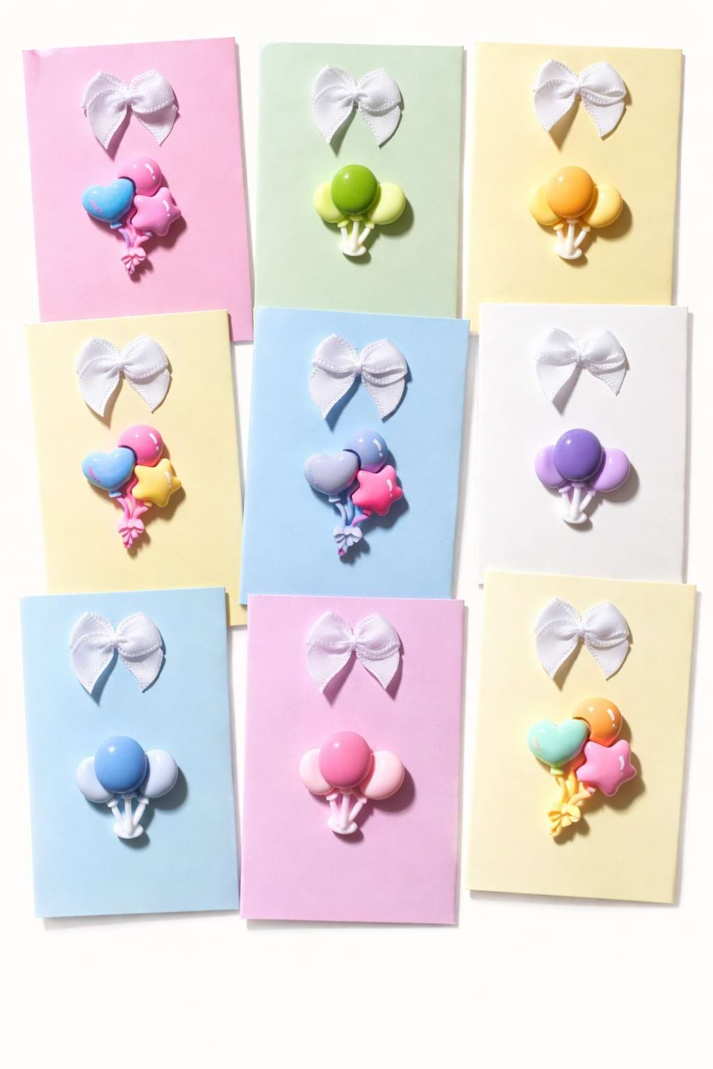 Mini Ballons Glücksbringer auf Geschenkkarte