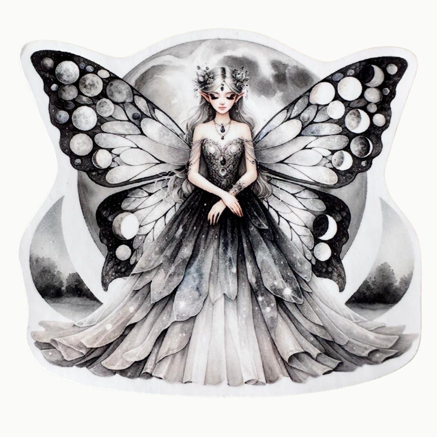 🌙 Mondfeen Sticker Set – 12 magische Designs mit glänzender Oberfläche