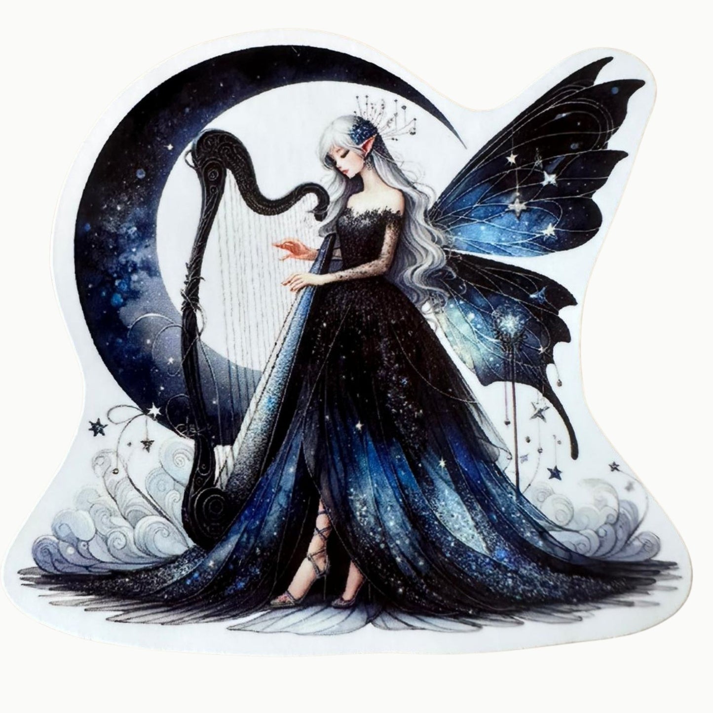 🌙 Mondfeen Sticker Set – 12 magische Designs mit glänzender Oberfläche