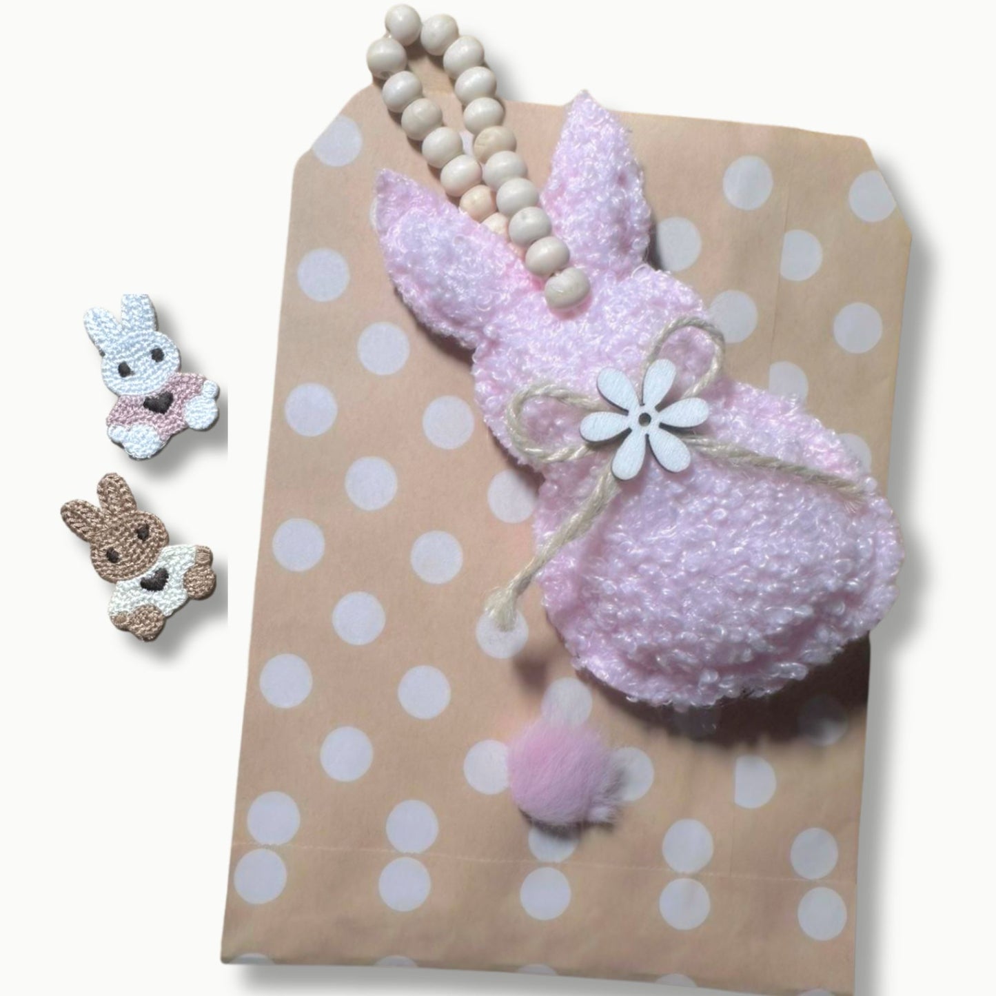 Osterdeko Set Stoffhase & Häkelhäschen