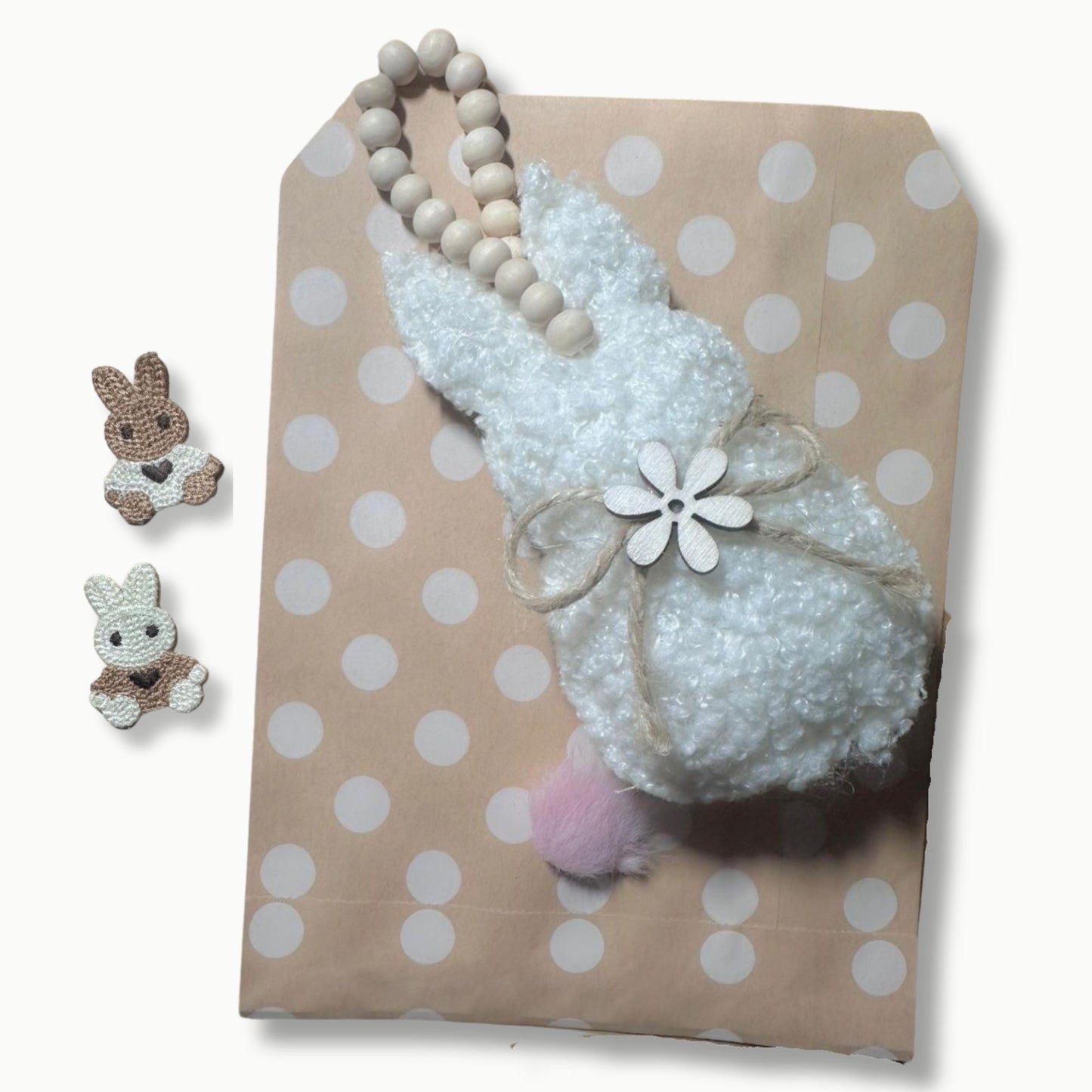 Osterdeko Set Stoffhase & Häkelhäschen
