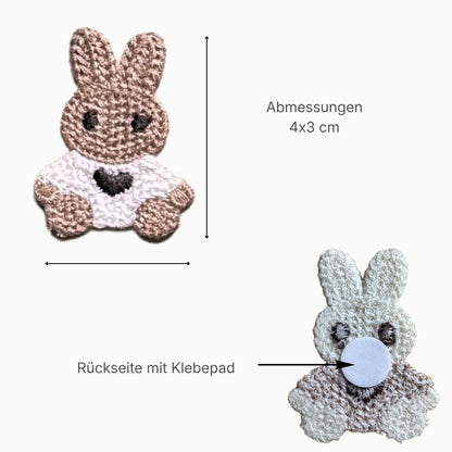 Osterdeko Set Stoffhase & Häkelhäschen