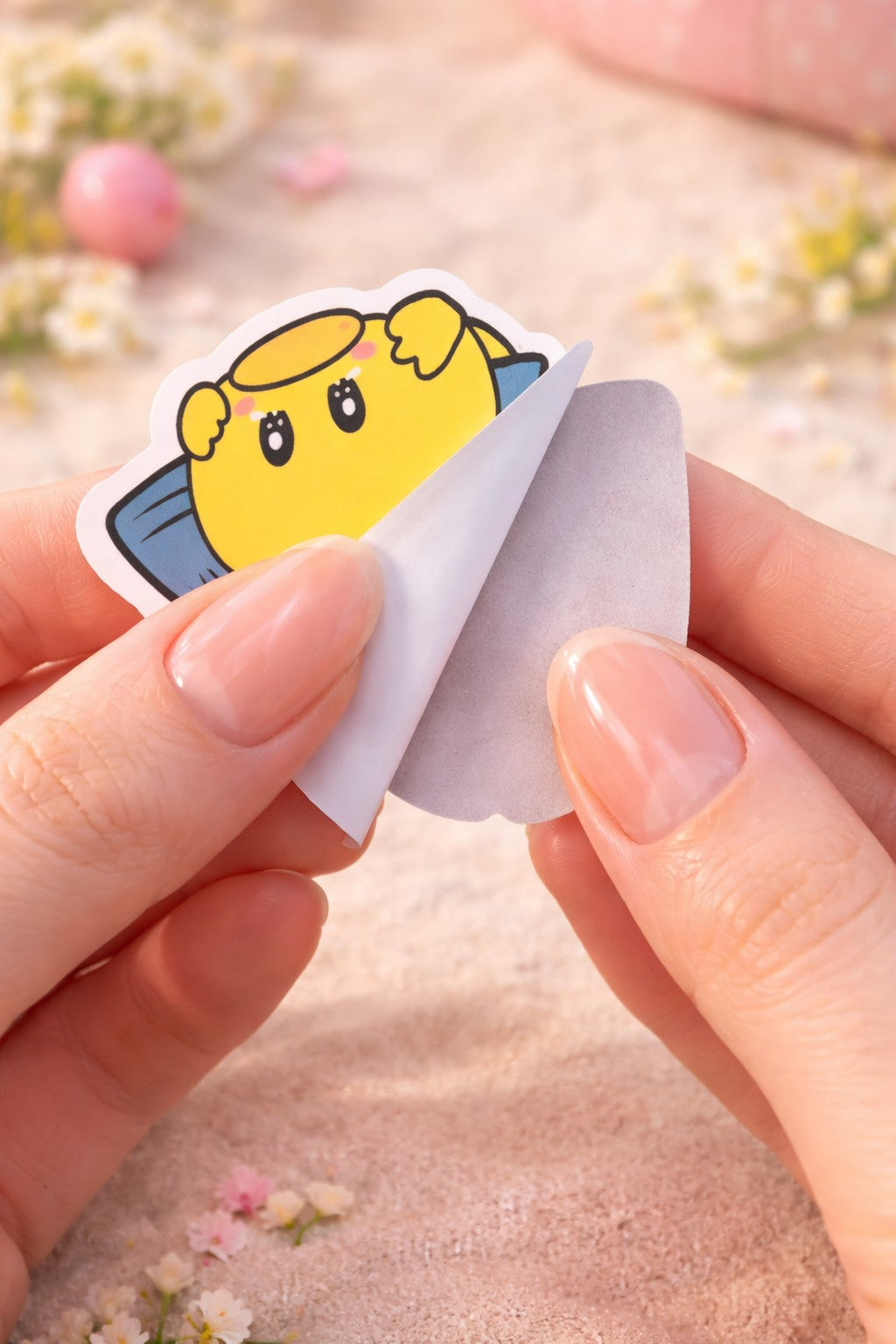 Entchen Sticker Set – 12 süße Enten Sticker im Organza Säckchen